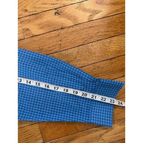 Men’s Size L L.L. Bean Blue Checkered Dress Shirt - Picture 7 of 7
